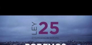 Podemos Motril expone la Ley 25 de Emergencia Social una iniciativa que ha presentado en el Congreso de los Diputados