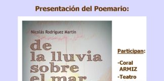 La asociación Aguaviva presentó el libro del poeta motrileño Nicolás Rodríguez, De la lluvia sobre el mar