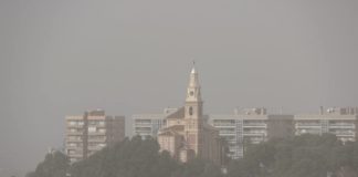 Una nube de polvo de origen sahariano cubre nuestro cielo desde el domingo
