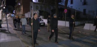 Los ensayos de la representación de La Judea, se trasladan a la plaza de las Mercederias