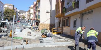Avanzan a buen ritmo las obras de mejora del entorno de la Rambla del Carmen
