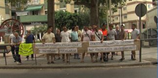 Trabajadores de la empresa ‘Egesur’ que ejecuta la obra del barranco de La Higuera vuelven a denunciar su situación