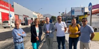 La alcaldesa visita la obra del polígono industrial del Vadillo que concluirá la próxima semana